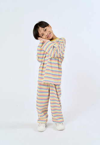 Mossimo Kids White Spongebob Stripes Loungwear Set
