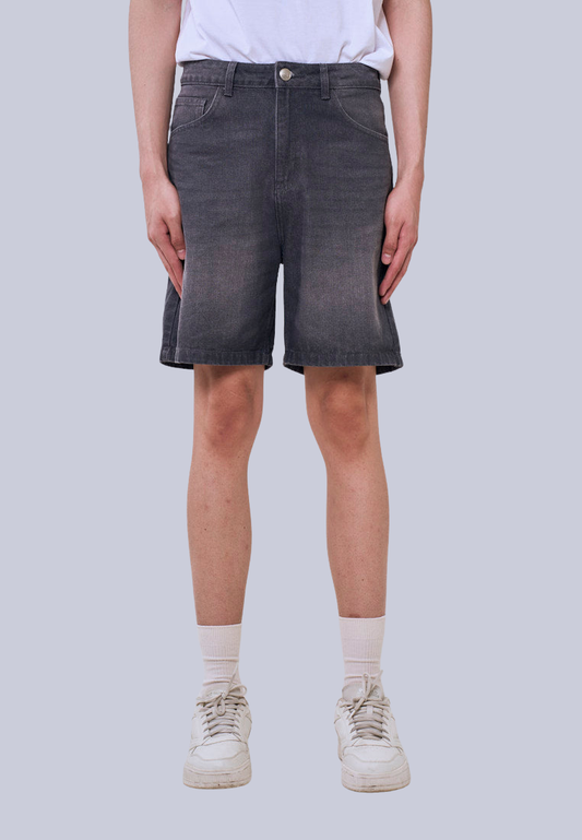 Mossimo Neo Dark Gray Bermuda Denim Wash Shorts For Men