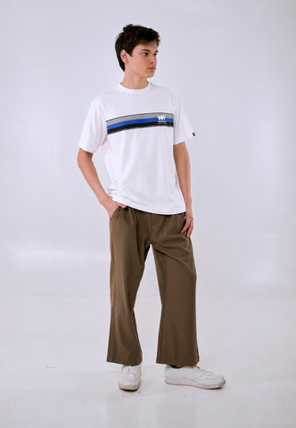 Mossimo Men's White Classic Fit Tee with Logo Print