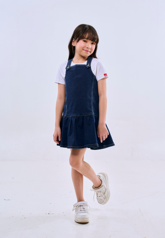 Mossimo Kids Girls Blue Denim Jumper Dress (not included inner)