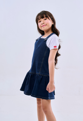 Mossimo Kids Girls Blue Denim Jumper Dress (not included inner)