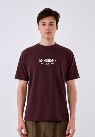 Mossimo Men's Brown Basic Logo Comfort Fit Tee