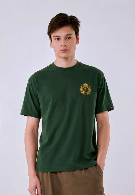 Mossimo Men's Forest Green Basic Logo Comfort Fit Tee