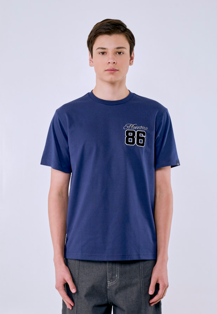 Mossimo Men's Navy Varsity 86 Graphic Comfort Fit Tee