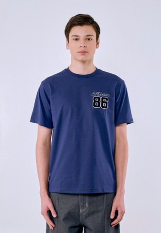 Mossimo Men's Navy Varsity 86 Graphic Comfort Fit Tee