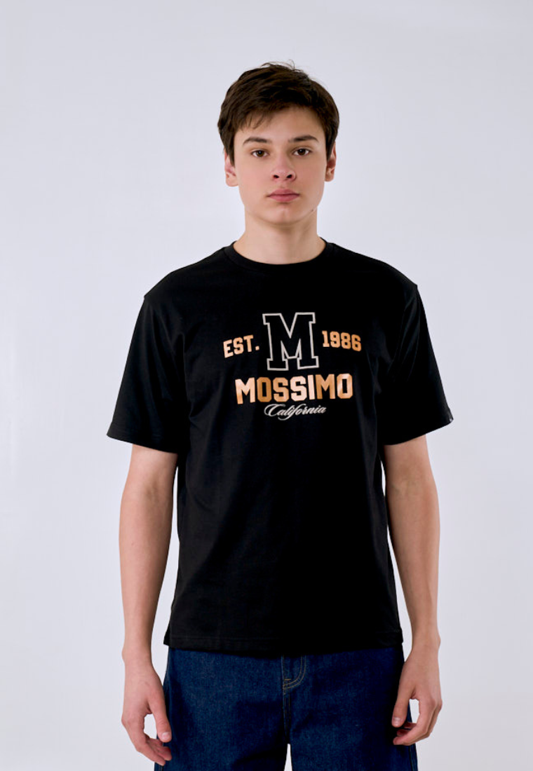 Mossimo Men's Black Est. 1986 Graphic Comfort Fit Tee
