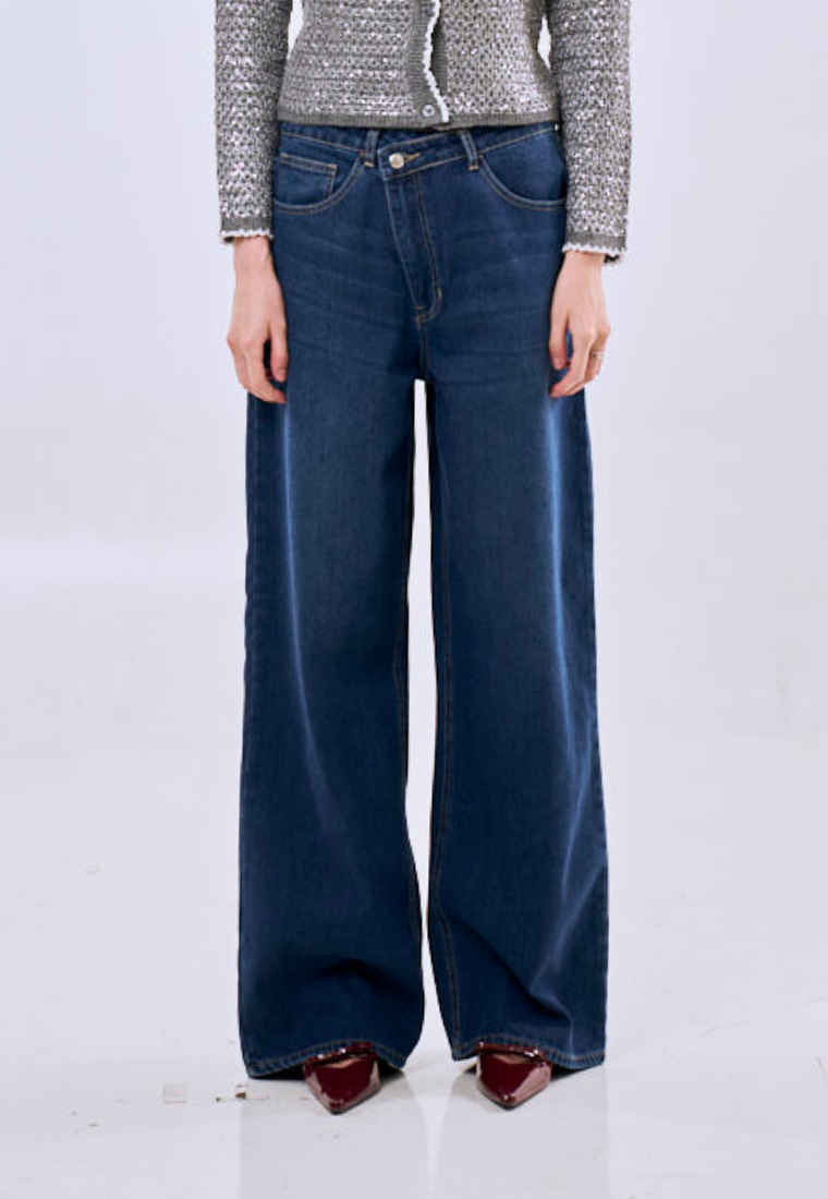 Mossimo Harlow Med Blue Balloon Denim Jeans For Women