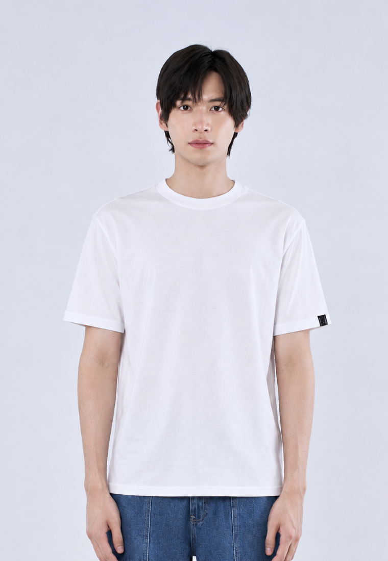 Mossimo Kaizen White Classic Fit Tee with Back Print