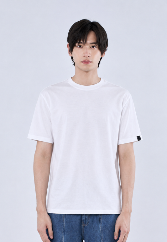 Mossimo Kaizen White Classic Fit Tee with Back Print