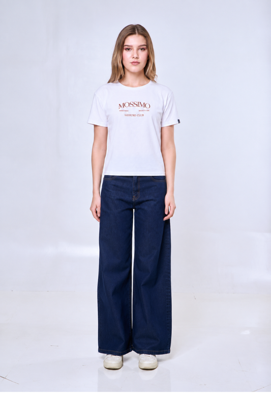 Mossimo Jolie White Classic Fit Tee For Women