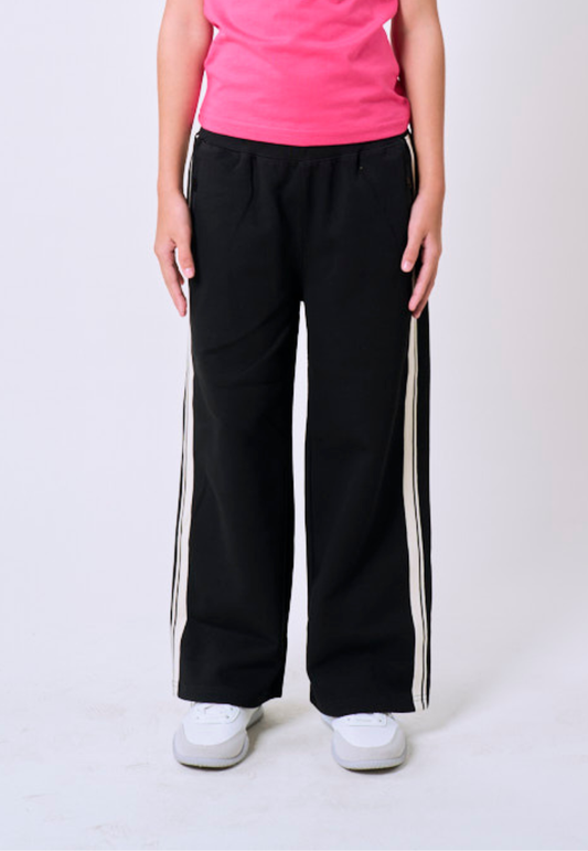 Mossimo Kids Black Straight Leg Knit Track Pants For Girls