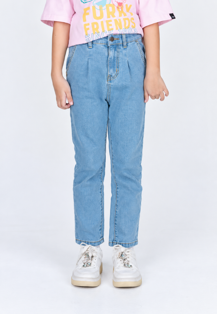 Mossimo Kids Yvonne Light Blue Tapered Jeans For Girls
