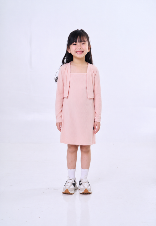 Mossimo Kids Girls Xena Pink Ballet Open Front Top and Cami Dress Set