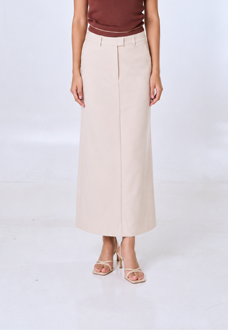 Mossimo Haisley Oat Mid Waist Maxi Skirt