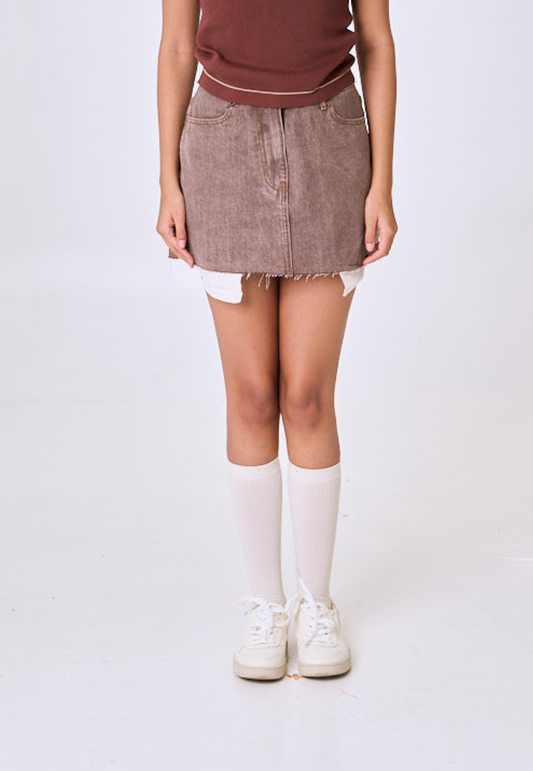 Mossimo Aeris Choco Denim Mini Skirt