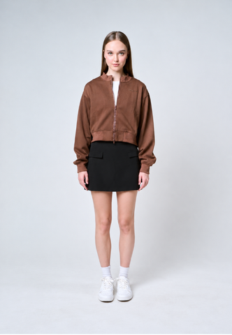 Mossimo Selena Black Mini Skirt w/ Welt Pocket