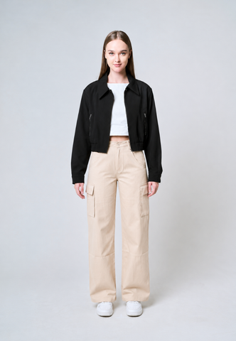 Mossimo Sydney Beige Loose Mid Rise Cargo Pants