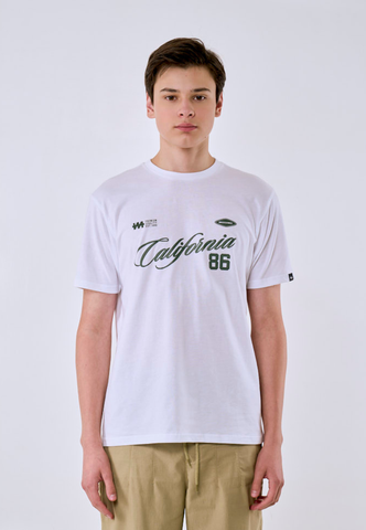 Mossimo Men's White California 86 Graphic Classic Fit Tee