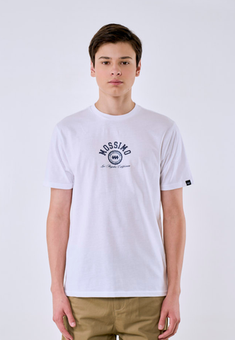 Mossimo Men's White Los Angeles Arch Basic Classic Fit Tee