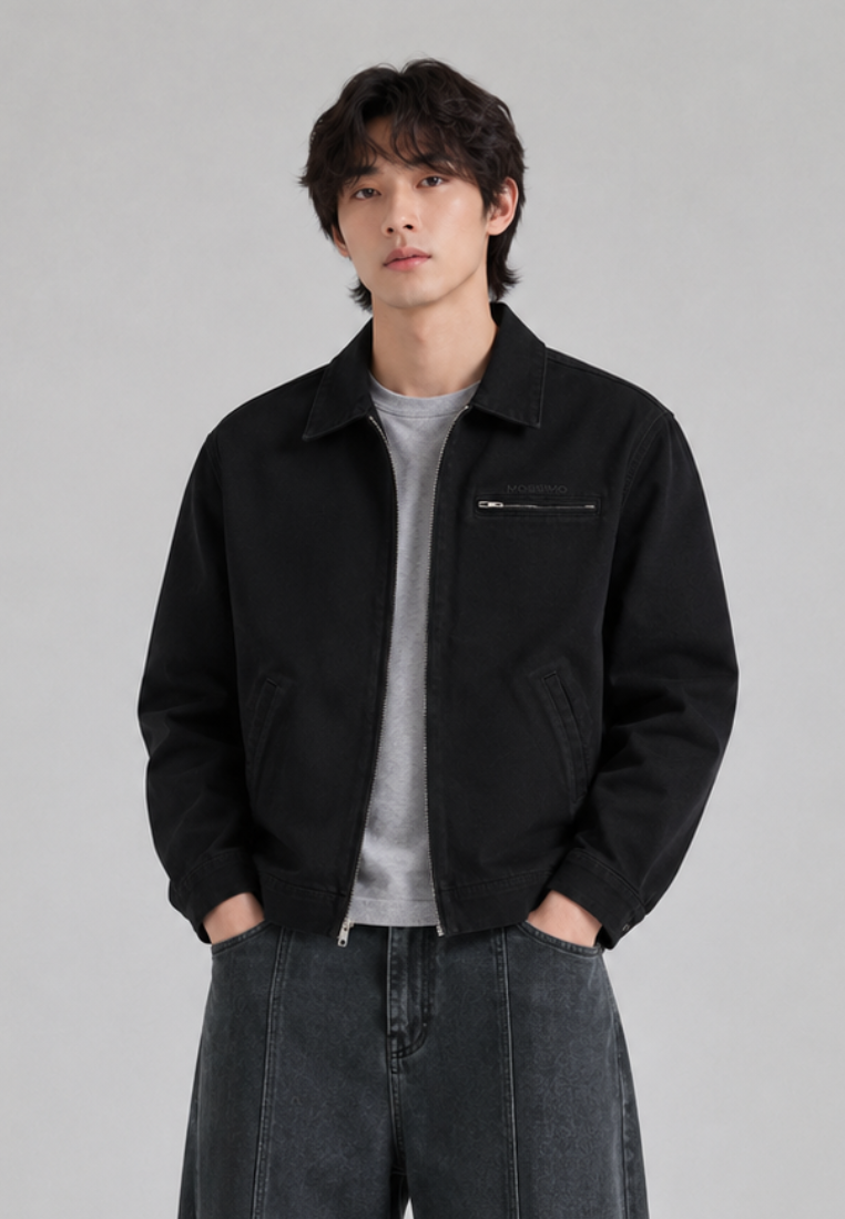 Mossimo Men's Black Fashion Denim Jacket