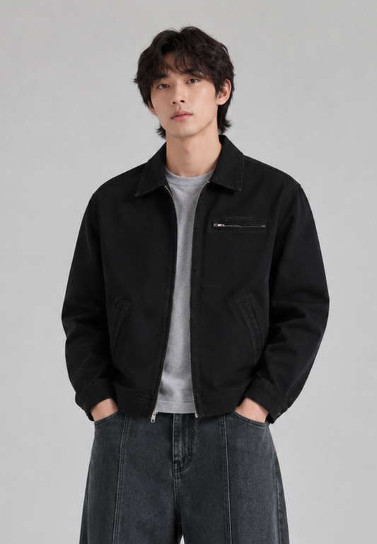 Mossimo Men's Black Fashion Denim Jacket