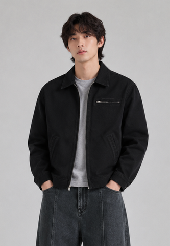 Mossimo Men's Black Fashion Denim Jacket