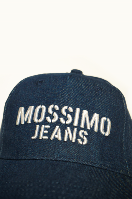 Mossimo Kids Dark Blue Embroidered Denim Cap