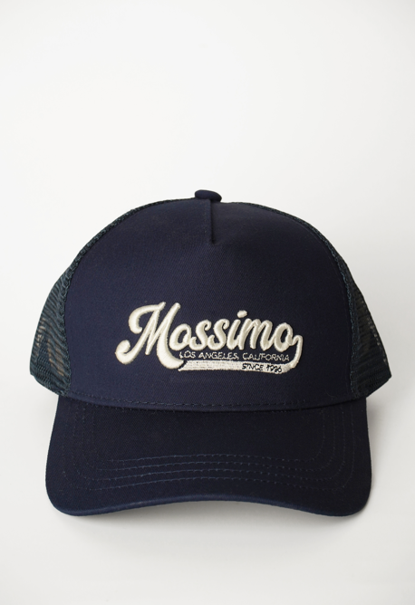 Mossimo Navy Blue Trucker Net Cap with Embossed Embroidery