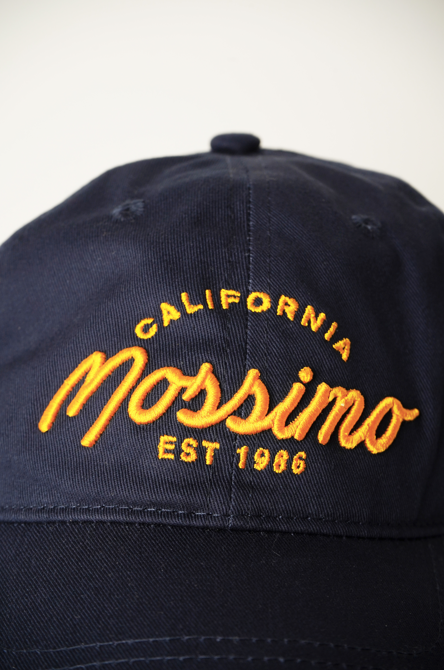 Mossimo Navy Blue Baseball Cap with Embossed Embroidery