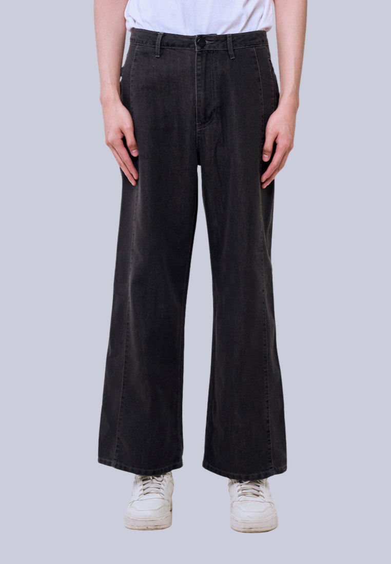 Mossimo Spencer Light Gray Straight Fit Acid Wash Denim Jeans For Men