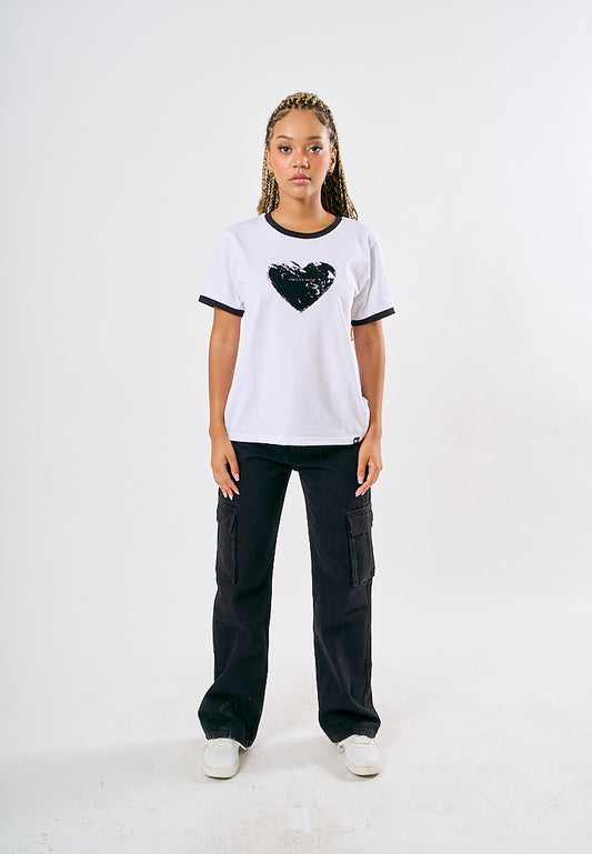 Mossimo Kara White Classic Fit Tee