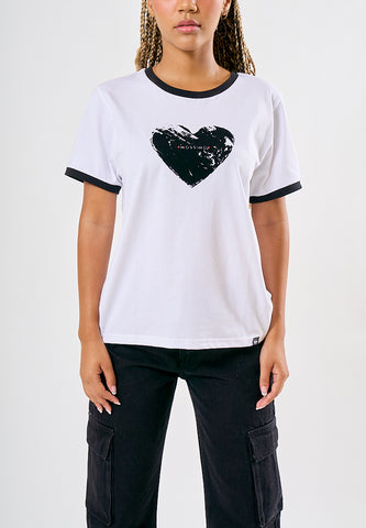 Mossimo Kara White Classic Fit Tee