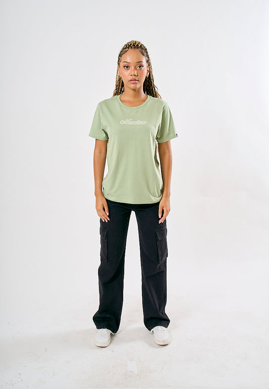 Mossimo Talia Sage Green Classic Fit Tee