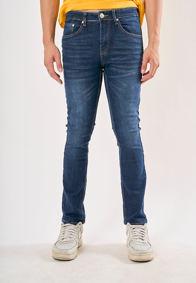 Mossimo Ashwin Dark Blue Most Wanted Five Pocket Slim Straight Jeans