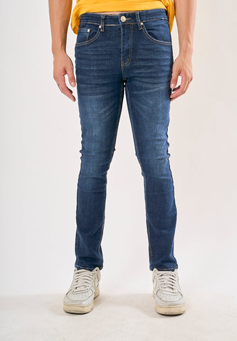 Mossimo Ashwin Dark Blue Most Wanted Five Pocket Slim Straight Jeans