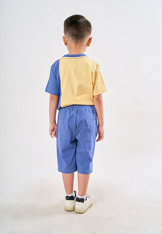 Mossimo Kids Niko Yellow Blue Short Set