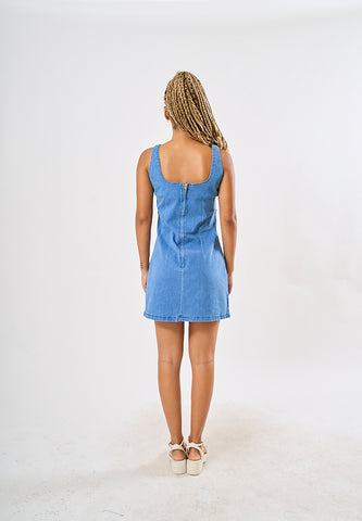 Mossimo Lexi Medium Blue Denim Dress