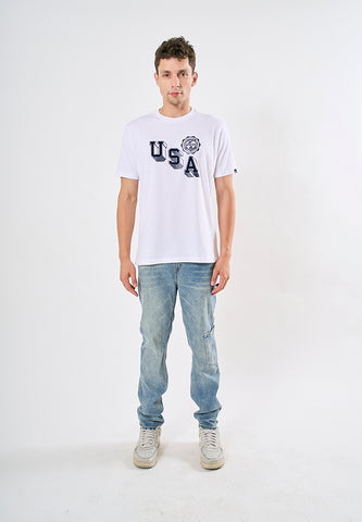 Mossimo Marc White Premium Classic Fit Tee