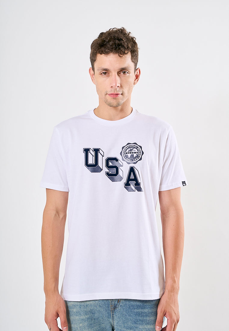 Mossimo Marc White Premium Classic Fit Tee