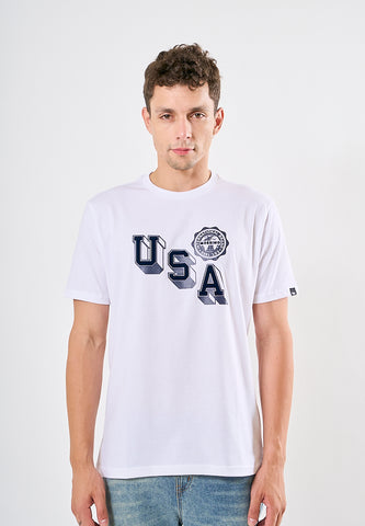 Mossimo Marc White Premium Classic Fit Tee