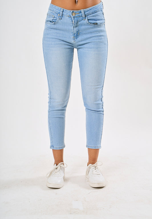 Mossimo Celyn Light Blue Five Pocket Skinny Ankle Low Jeans