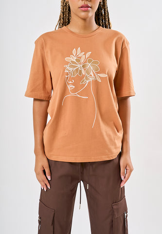 Mossimo Abby Brown Modern Fit Tee