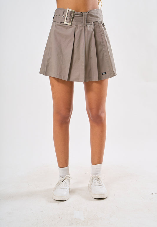 Mossimo Sherly Gray Pleated Mini Skirt