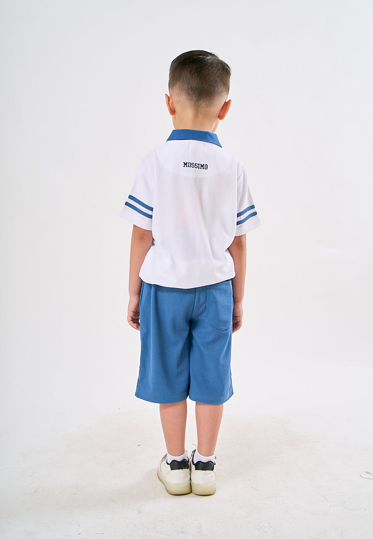 Mossimo Kids Blaze Blue White Polo and Short Set