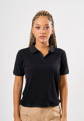 Mossimo Neisha Black Knitted Polo