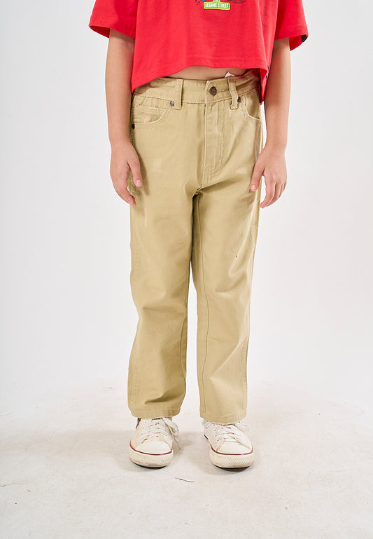 Mossimo Kids Cristela Khaki Washed Loose Jeans