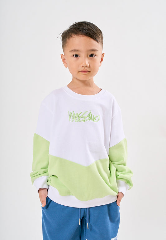 Mossimo Kids Justin Green White Pullover