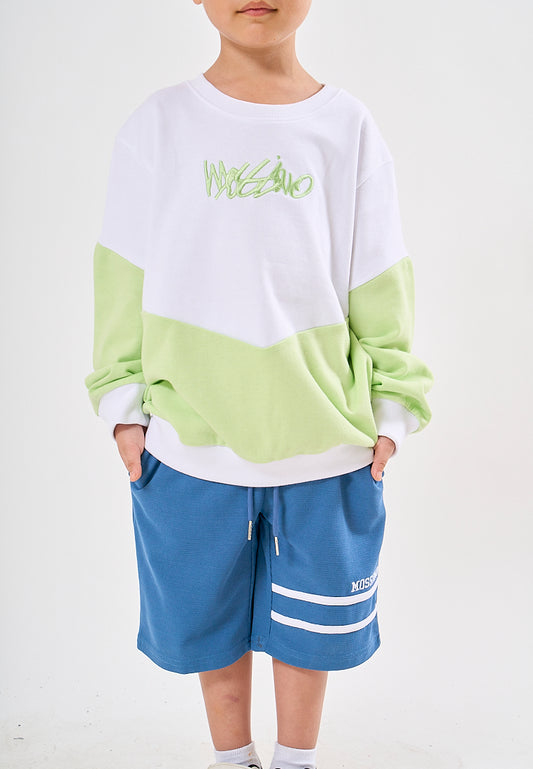 Mossimo Kids Justin Green White Pullover