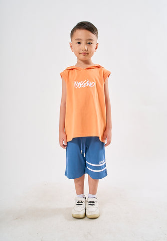 Mossimo Kids Mathias Apricot Orange Sleeveless Hoodie