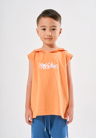 Mossimo Kids Mathias Apricot Orange Sleeveless Hoodie